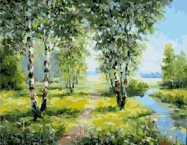 Березовая роща картина Елены Самарской