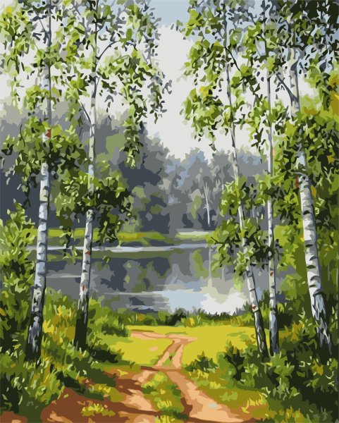 Березы живопись