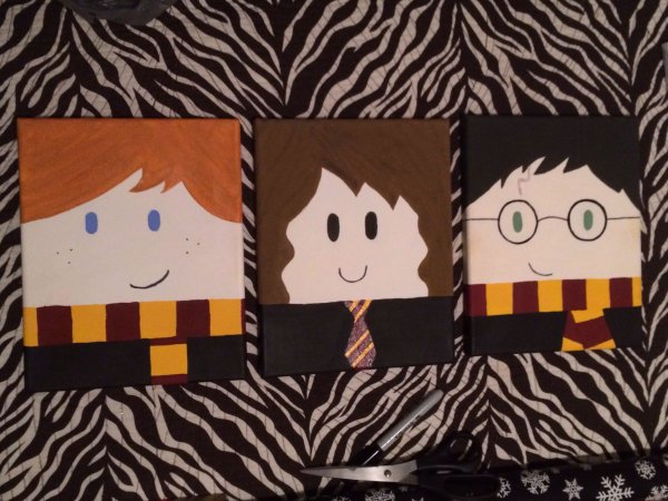 Рисунки на холсте Гарри Поттер