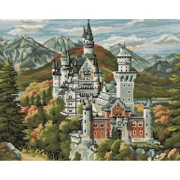 Алмазная мозаика замок Нойшванштайн