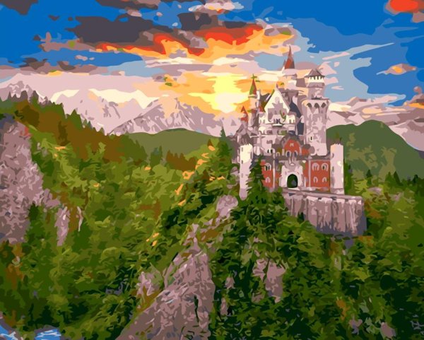 Картина по номерам замок