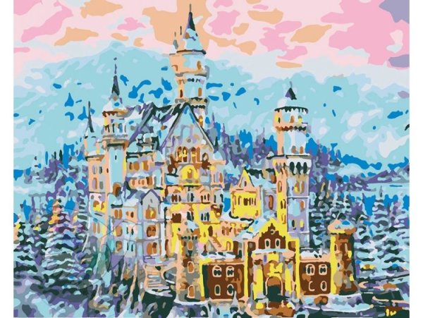 Картина по номерам замок Нойшванштайн