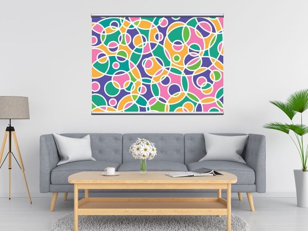 Картина абстракция в бежевых тонах