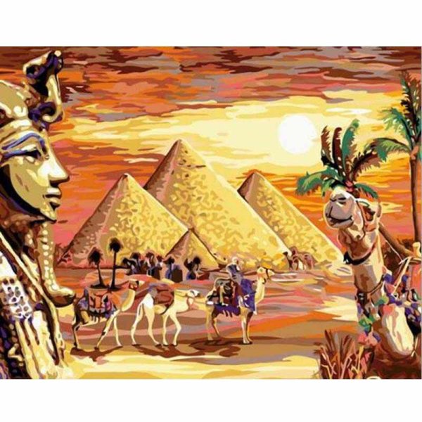 Египетские пирамиды живопись