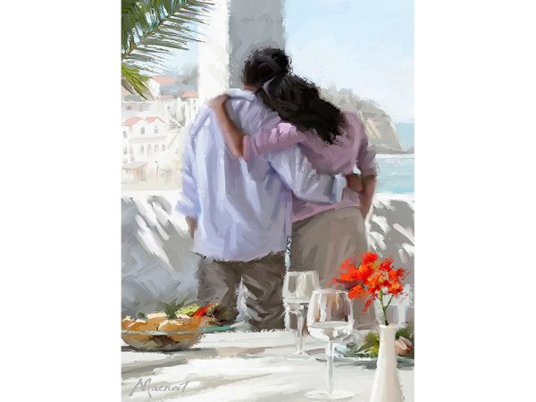 Художник Willem Haenraets влюбленных