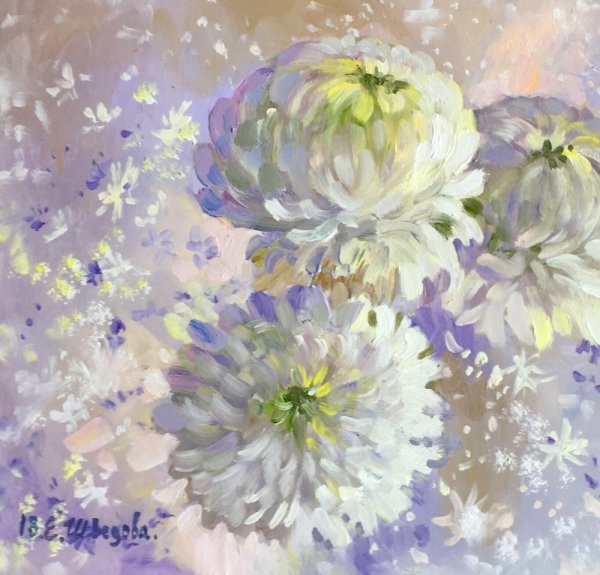 Жанна Когай хризантемы