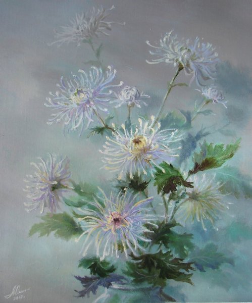 Хризантемы картины