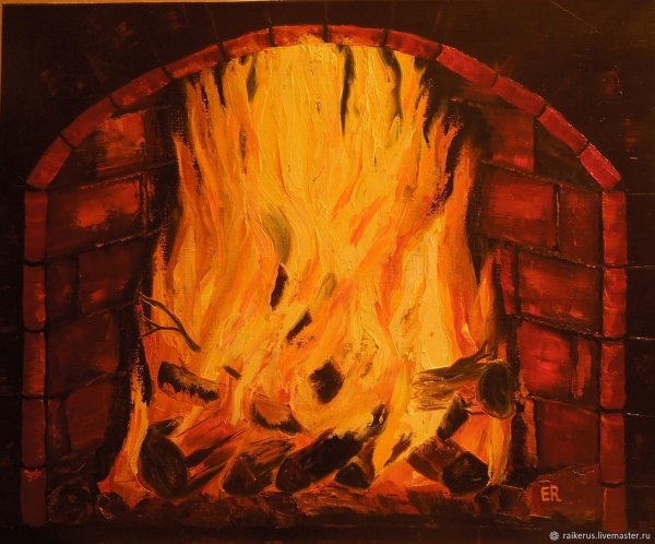 Картина камин