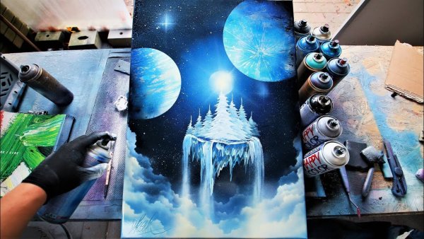 Картины баллончиком