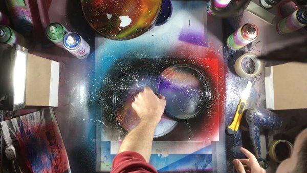 Картины баллончиком на улице