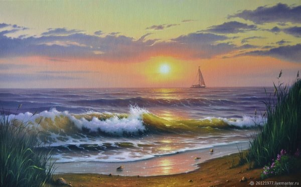 Картины маслом море Сергея Стоева