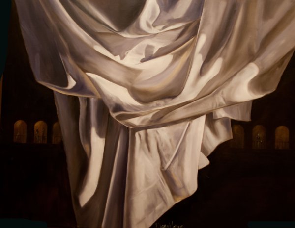 Драпировка гризайль