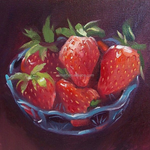 Клубника живопись