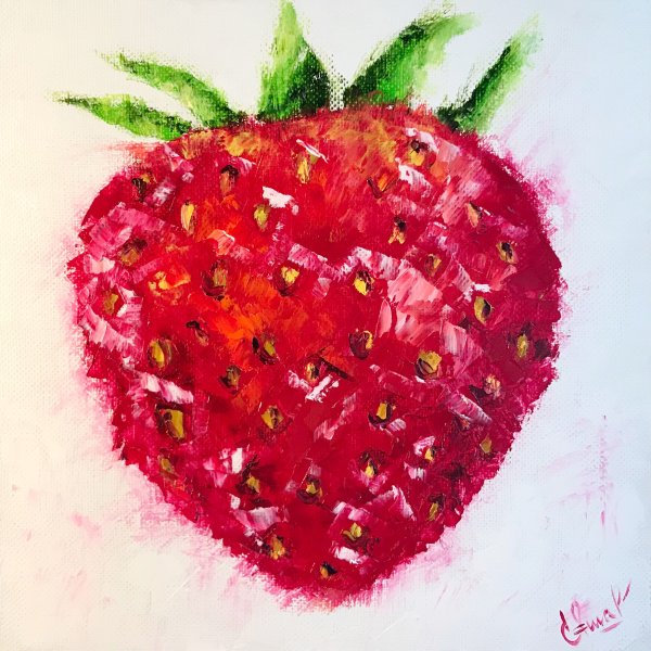 Клубника акрилом