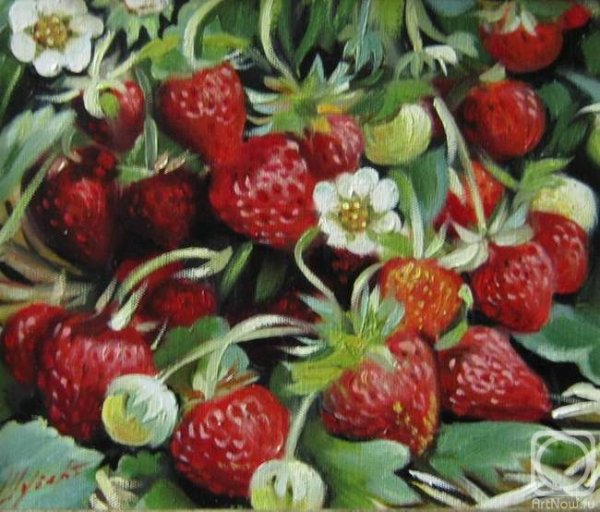 Клубника живопись Ирина Сергеева