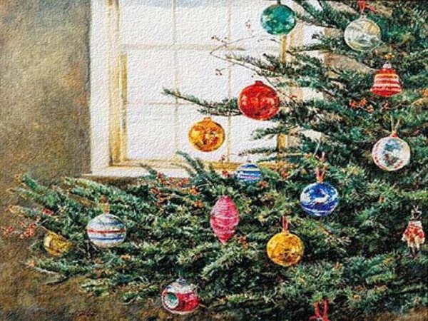 Ель живопись