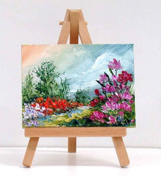 Миниатюры маслом на холсте