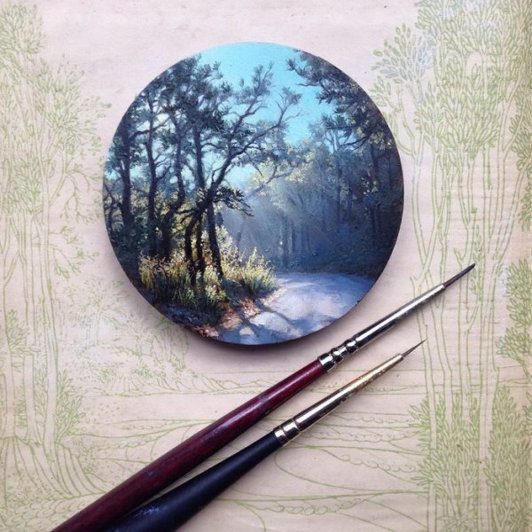 Миниатюры маслом на холсте