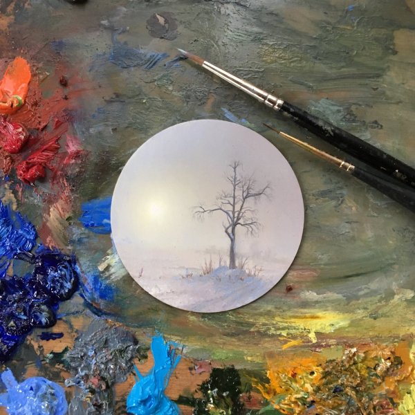 Картина на мольберте