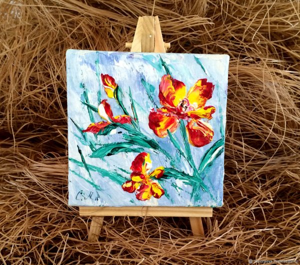 Миниатюры маслом на холсте