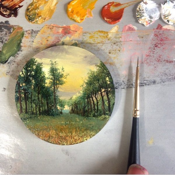 Живописные миниатюры Дины Бродски