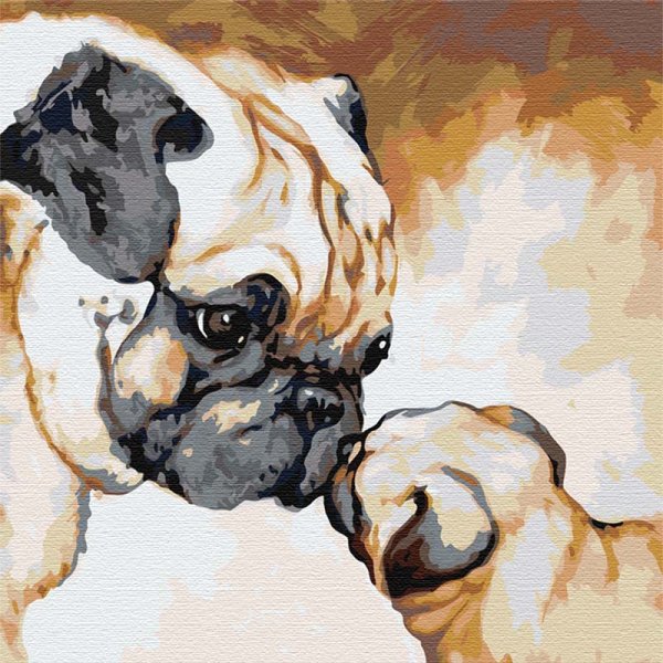 Картина с мопсами Леруа Мерлен