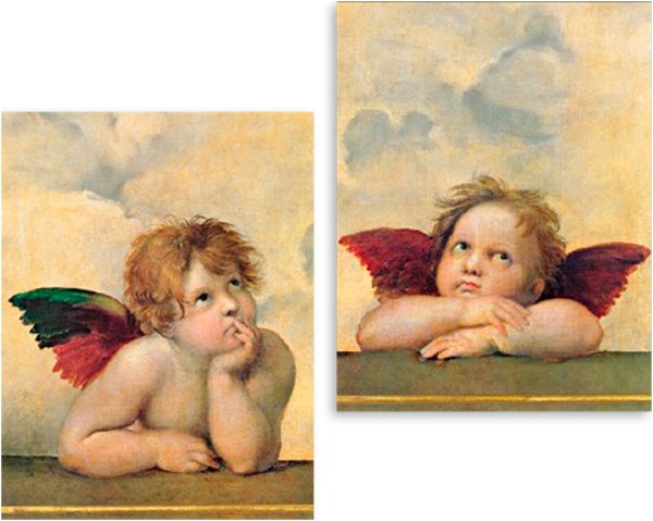 Модульная картина ангел