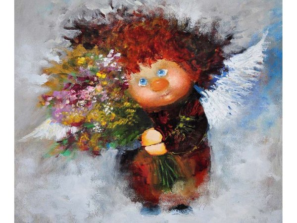 Живопись ангелочки чувиляева Галина