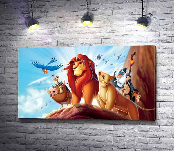 Рисунок на холсте Диснеевских персонажей