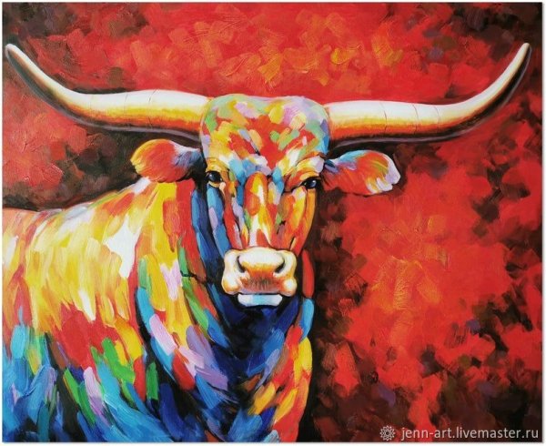 Бык картина