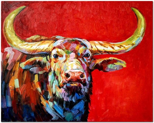 Бык живопись