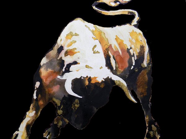 Декоративный бык в живописи