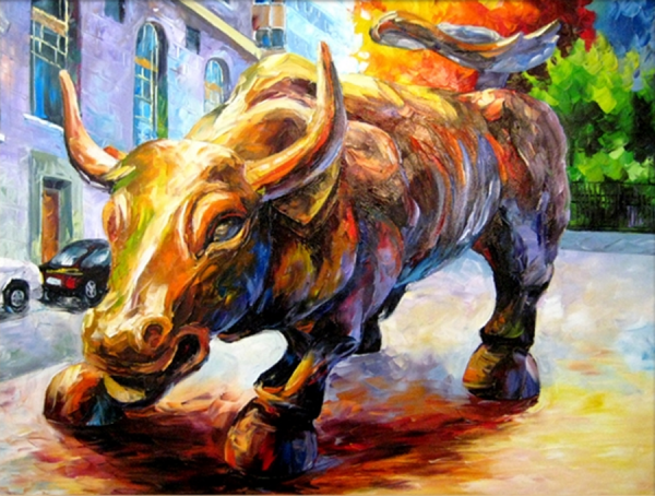 Картина Быков Уолт стрит