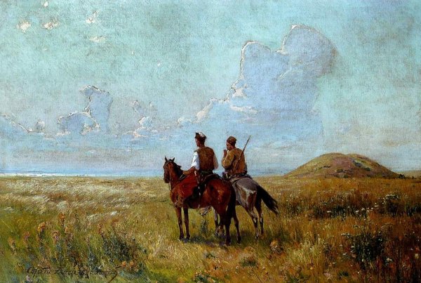 Сергей Иванович Васильковский русский казаки в степи