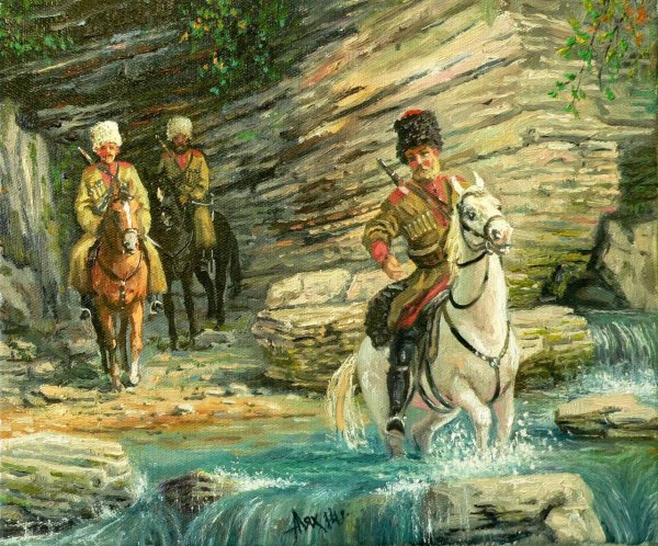 Художник Лях Андрей Петрович картины казаки