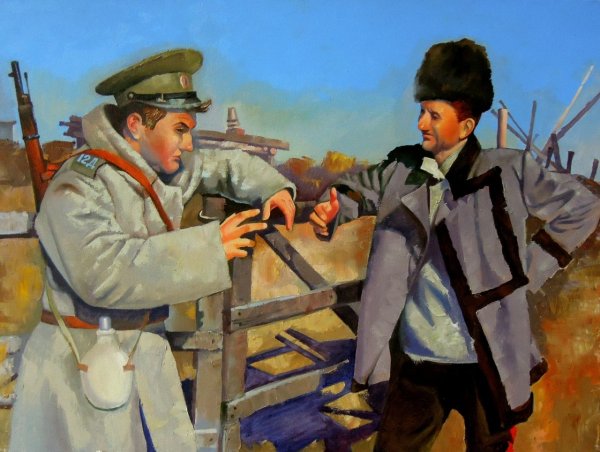 Казаки в живописи Александра Щебуняева