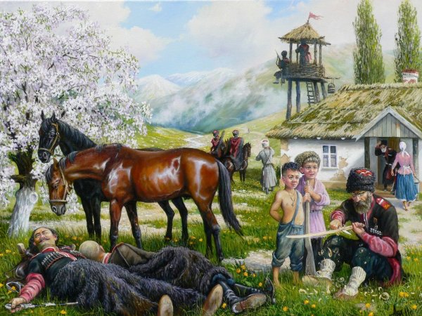 Андрей Лях художник живопись казаки