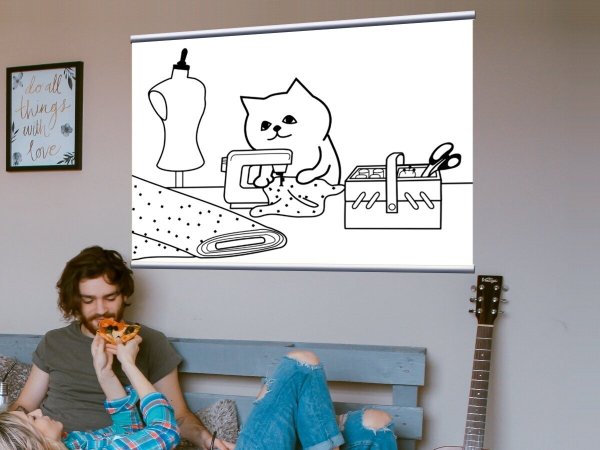 Печать на холсте без подрамника