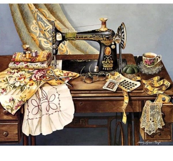 Портрет на холсте на стене