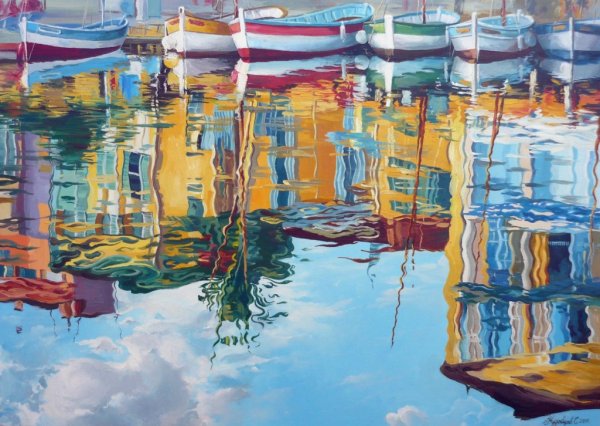 Морские пейзажи в стиле Афремова