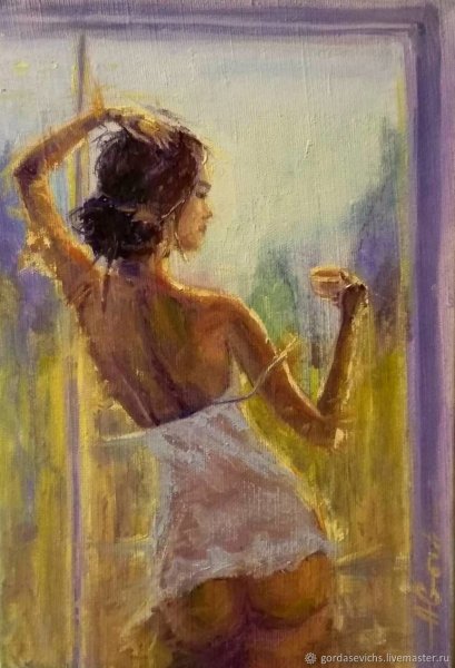 Живопись масло мастихин Солнечный пейзаж