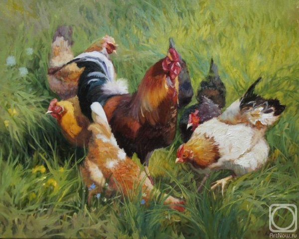 Гуси.художник Прокопенко Александр Александрович