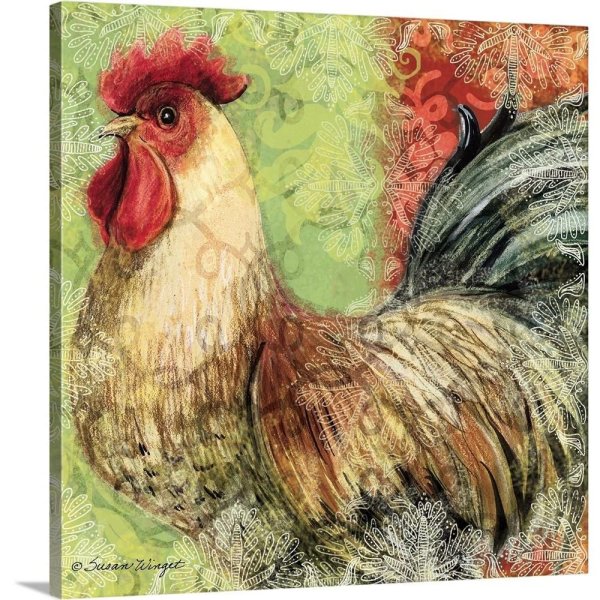 Постер с петухом