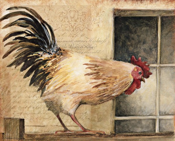 Susan Winget картины петухов