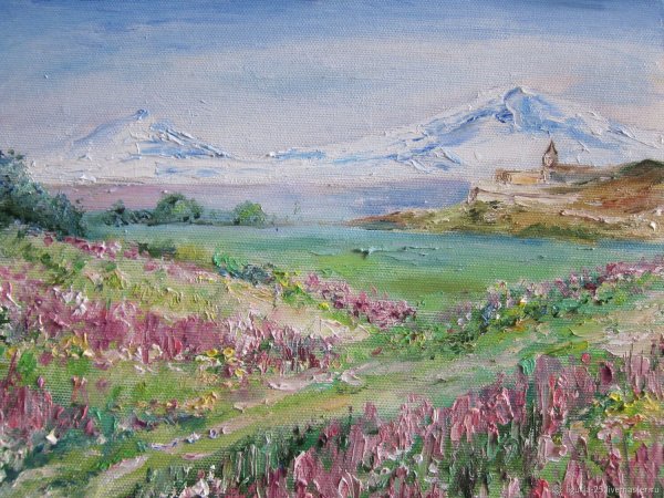 Гора Арарат красивые картинки на холсте