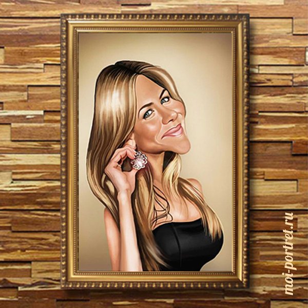 Портрет на холсте шарж