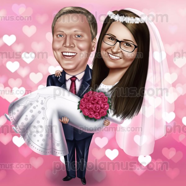 Смешные Свадебные портреты