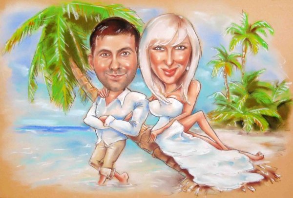 Свадебный шарж