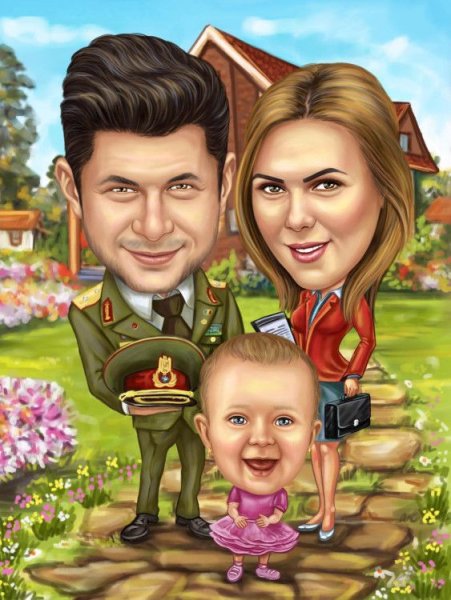 Шарж военный