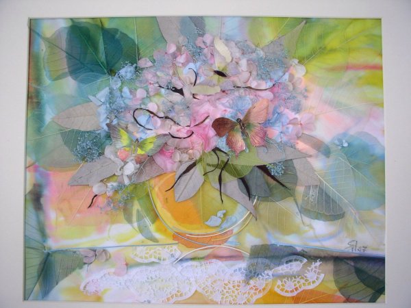 Батик смешанная техника